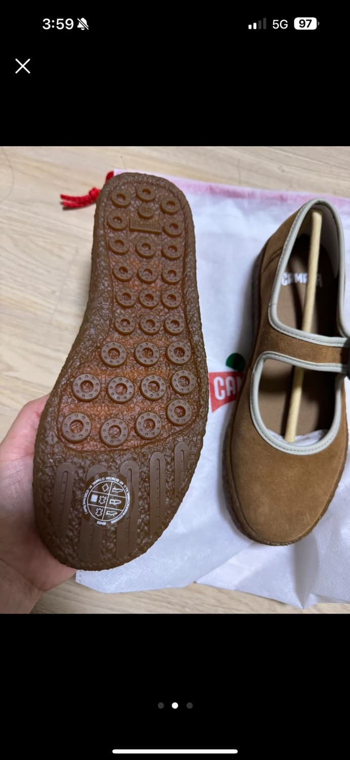 캠퍼 메리제인 슈즈 브라운 새상품 250 상품이미지2