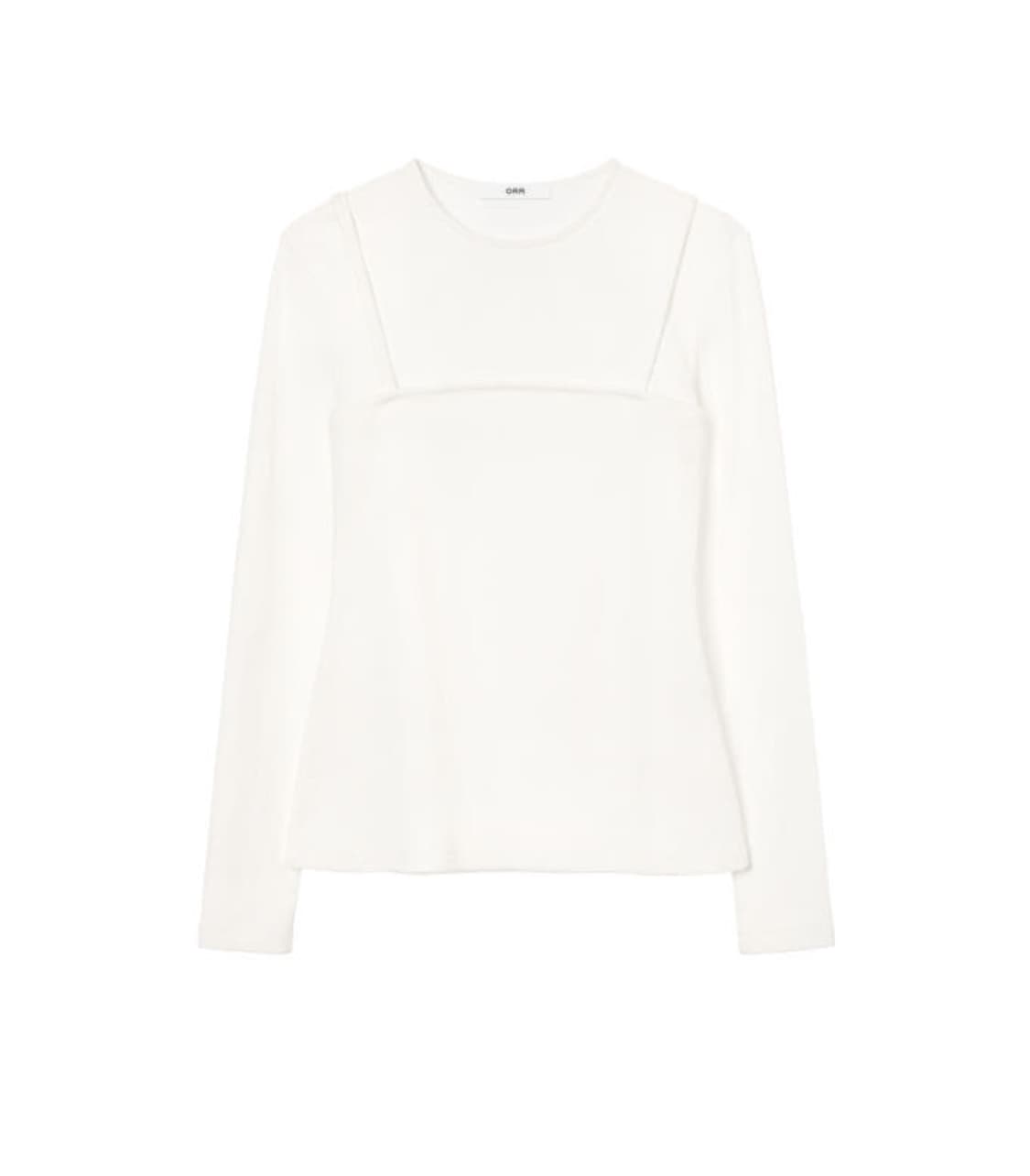 레이어드 뷔스티에 탑 화이트, 그레이 m 상품이미지10