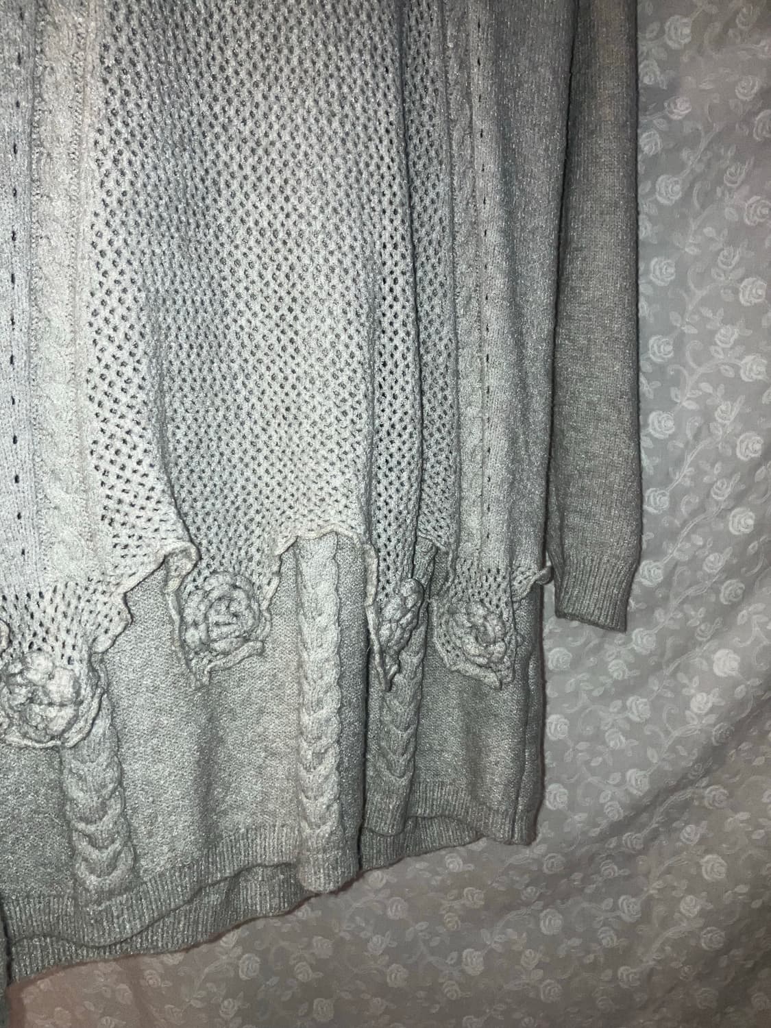 💌 Rose corsage layered knit. 상품이미지5