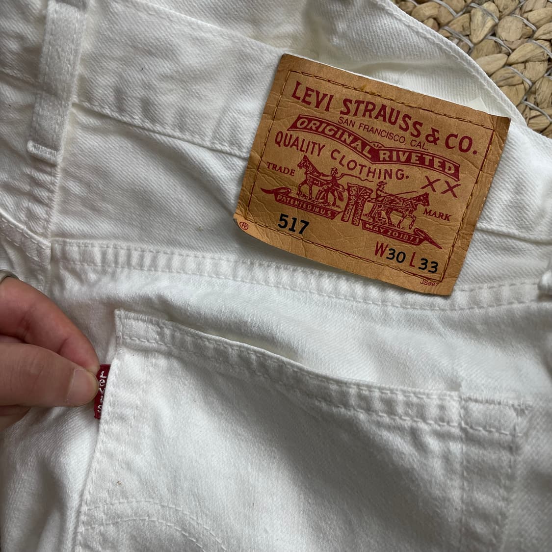 Levis Japan 리바이스 517 화이트 팬츠 상품이미지6