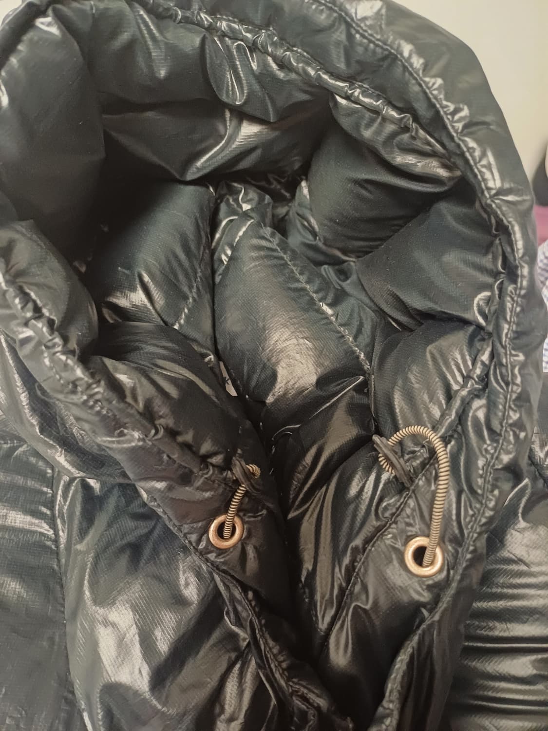 구스 90%] 리복 여성 구스다운 패딩 (블랙/90/M) - 상태 양호 상품이미지5