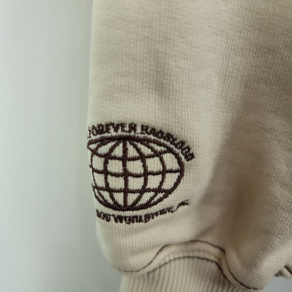 [배드블러드] 그래픽 프린팅 오버핏 헤비웨이트 후드티 크림 M19878 상품이미지7