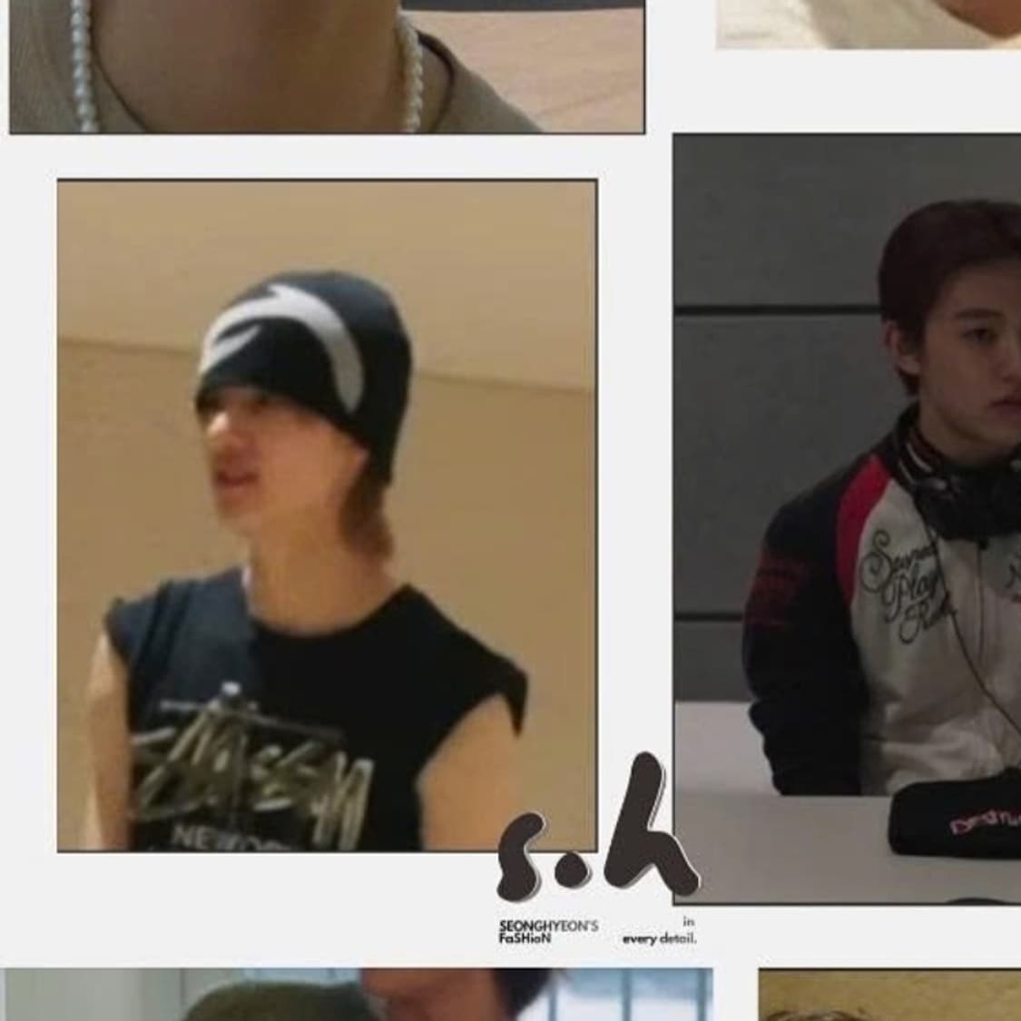 엄성현 착용 엑스톤즈 XF005 네오 로고 비니 블랙 상품이미지1