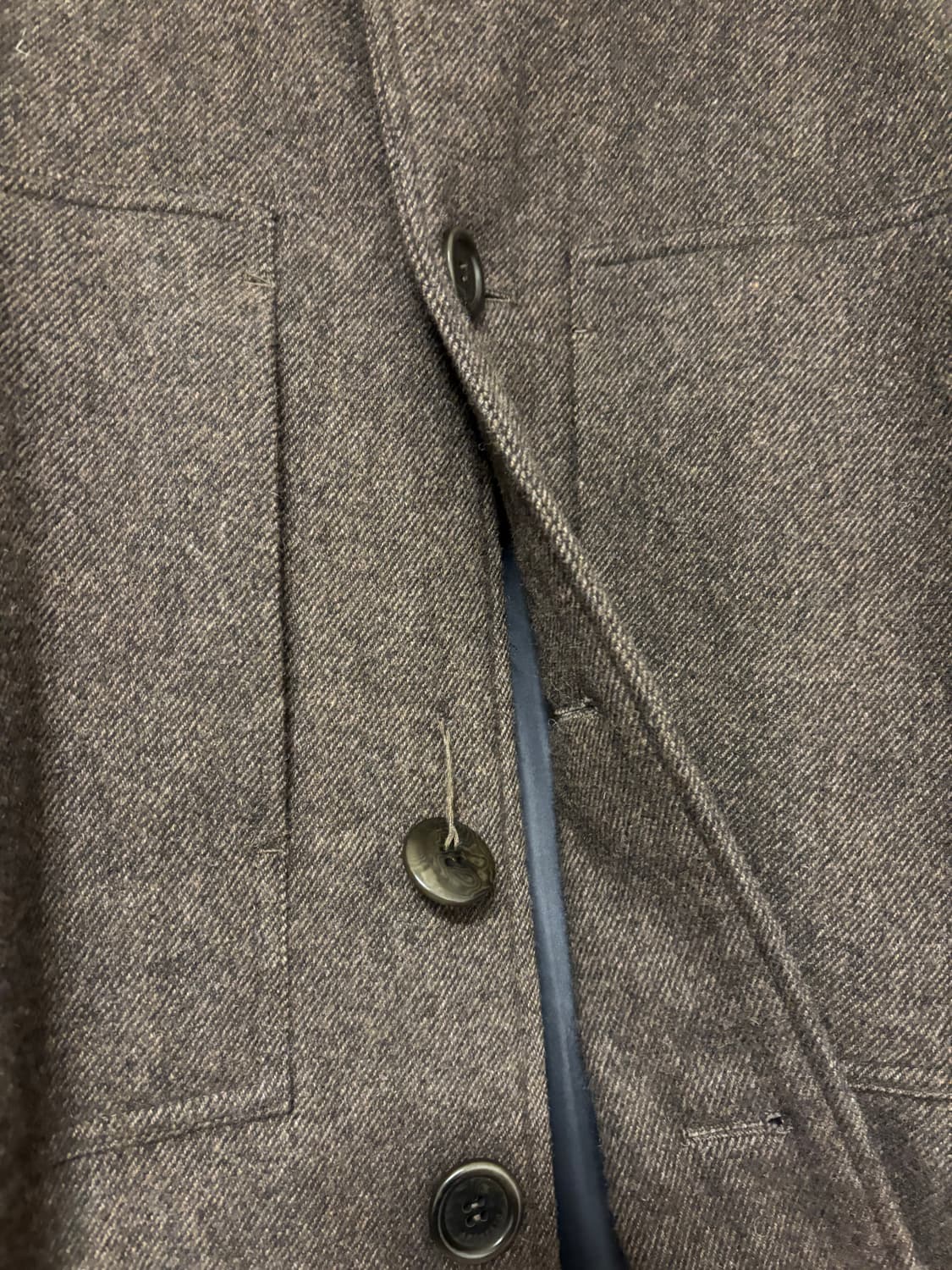 아모멘토 패디드 크롭 울 자켓 브라운 상품이미지6