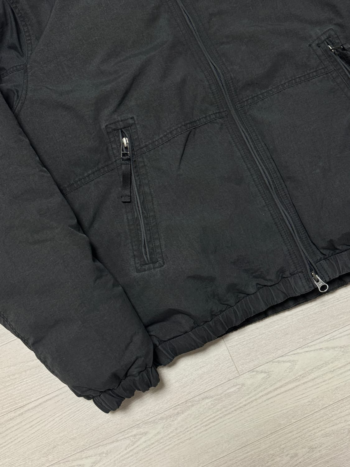 디스이즈네버댓 워시드 다운 푸퍼 재킷 블랙 S 상품이미지3