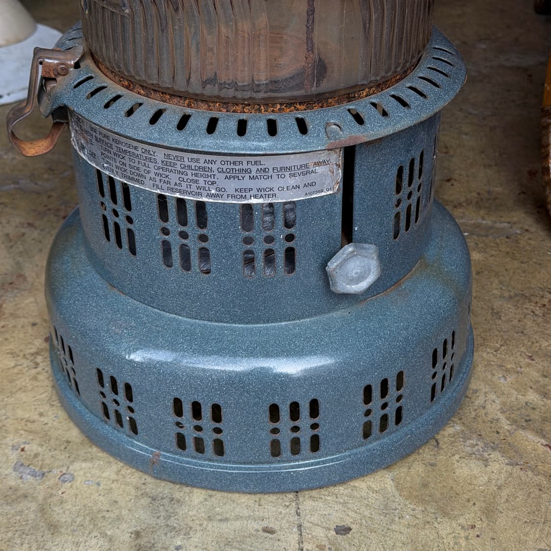 1910s 빈티지 소품 퍼펙션 법랑 스토브 히터 상품이미지6