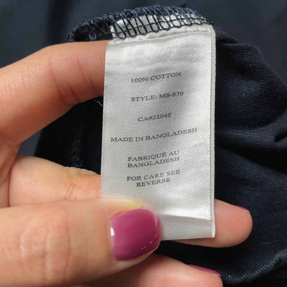 TEXX 빈티지 블랙 코튼 워크 셔츠 A00567 상품이미지10