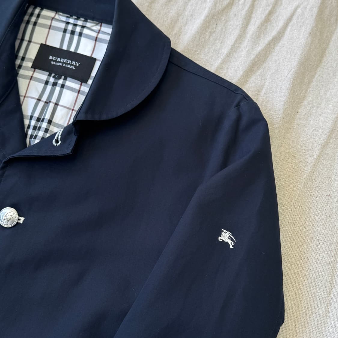 버버리 블랙라벨 은장 리얼버튼 자켓 L(95) 상품이미지3