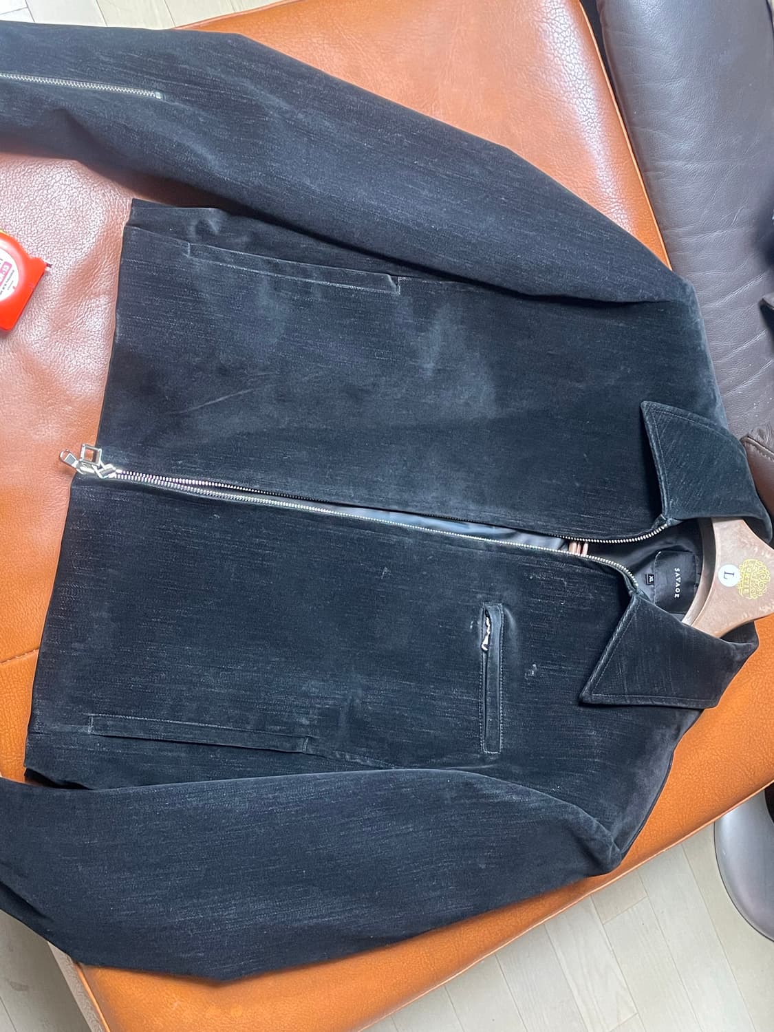 세비지 블랙 코듀로이 자켓 xl 상품이미지1