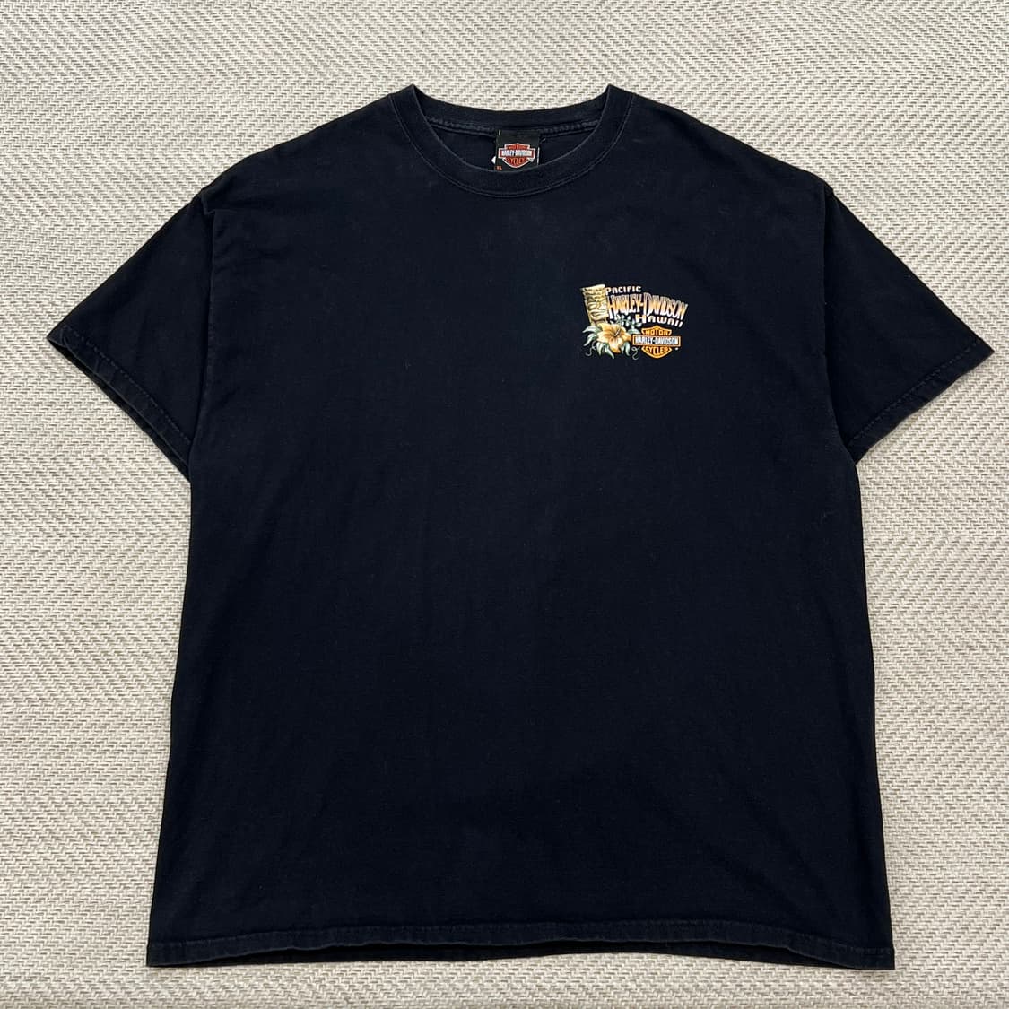  USA 할리데이비슨 하와이 프린팅 반팔티 r3111   상품이미지1