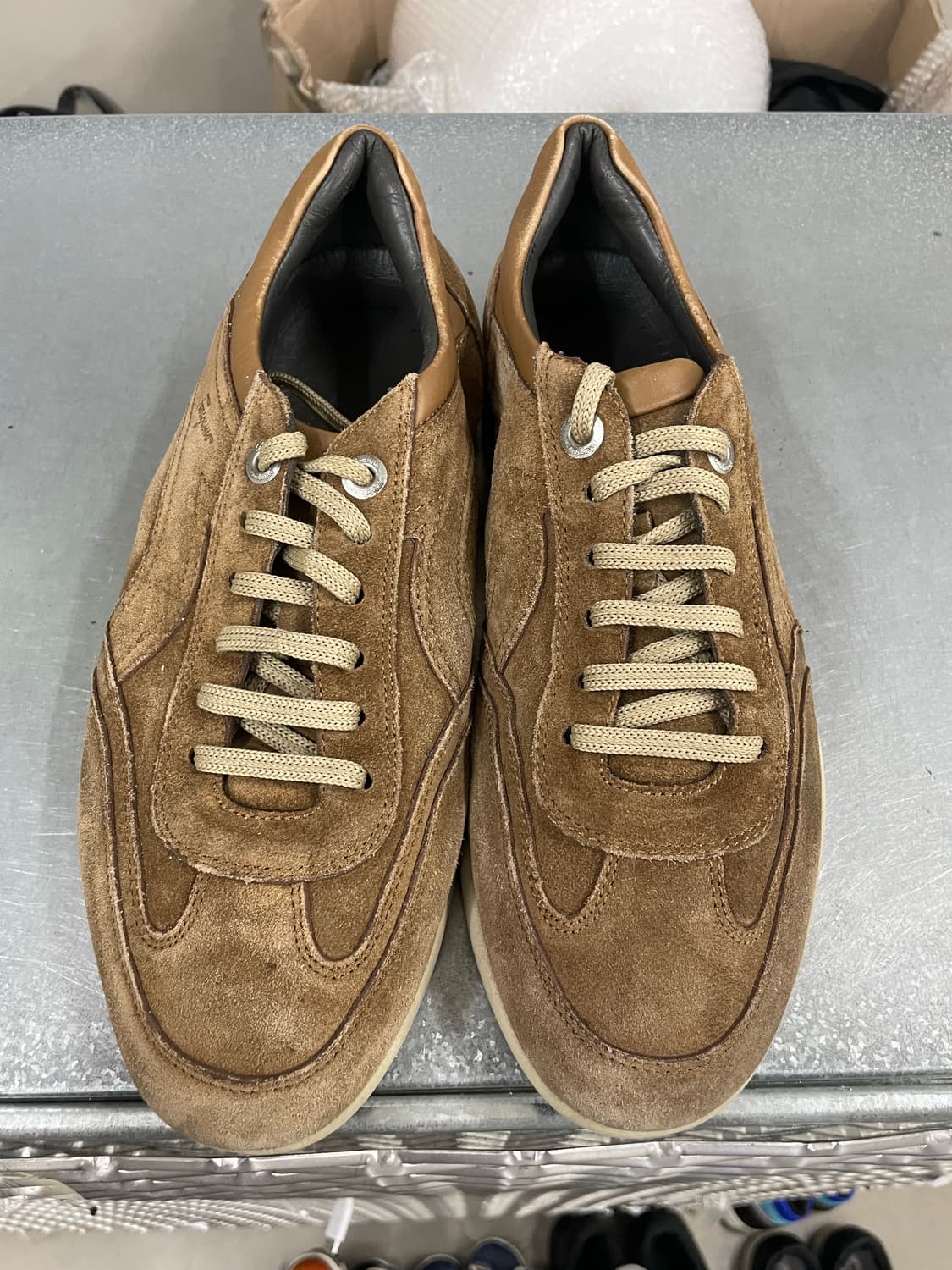 페레가모 스웨이드 스니커즈 8.5 (gr-4626) 상품이미지5