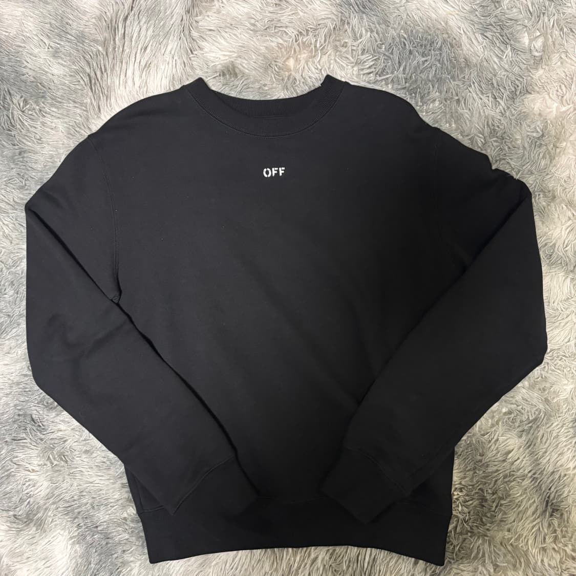 오프화이트 스텐실 애로우 맨투맨 급처 상품이미지2