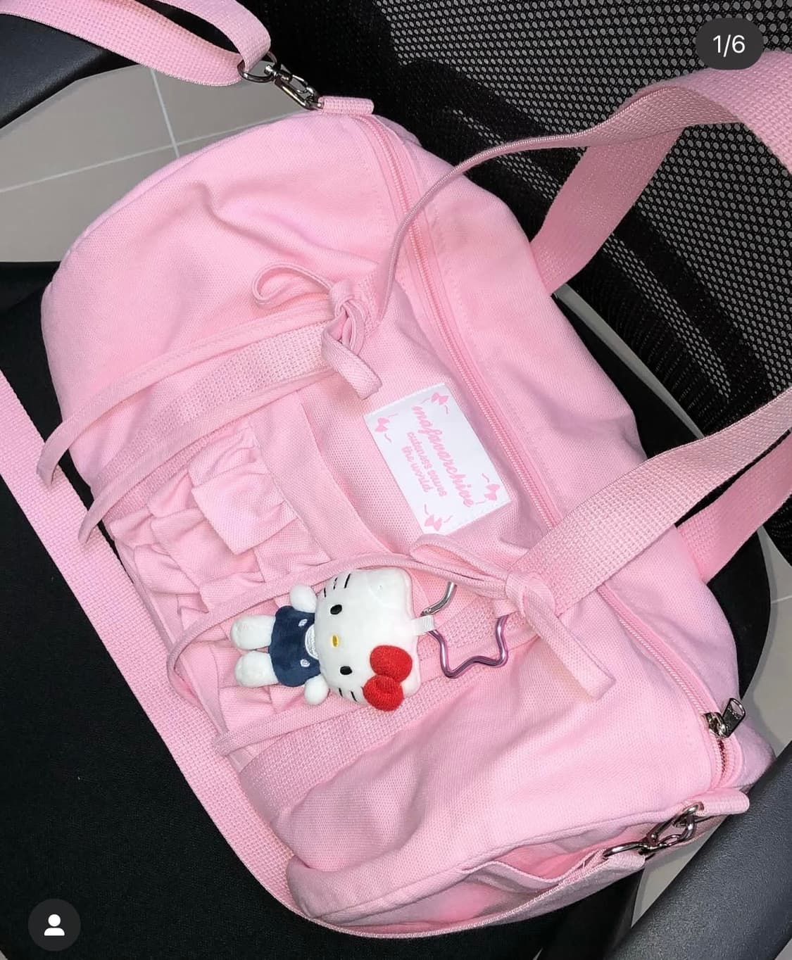 갸루 마페아mafavarchive마이페이브아카이브 핑크더플백 상품이미지1