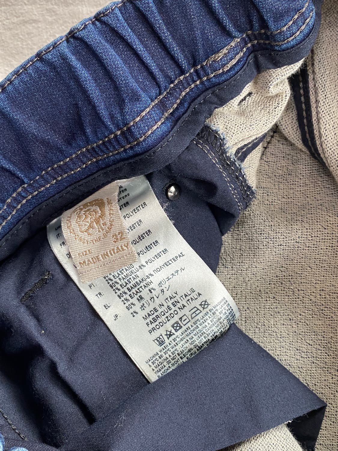 DIESEL 디젤 데님 스웻팬츠 BLUE 32 상품이미지4