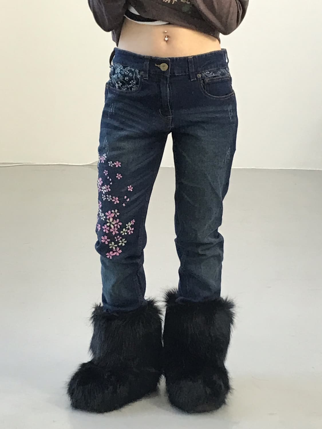 Miyayui Embroidery Patchwork Denim 상품이미지1