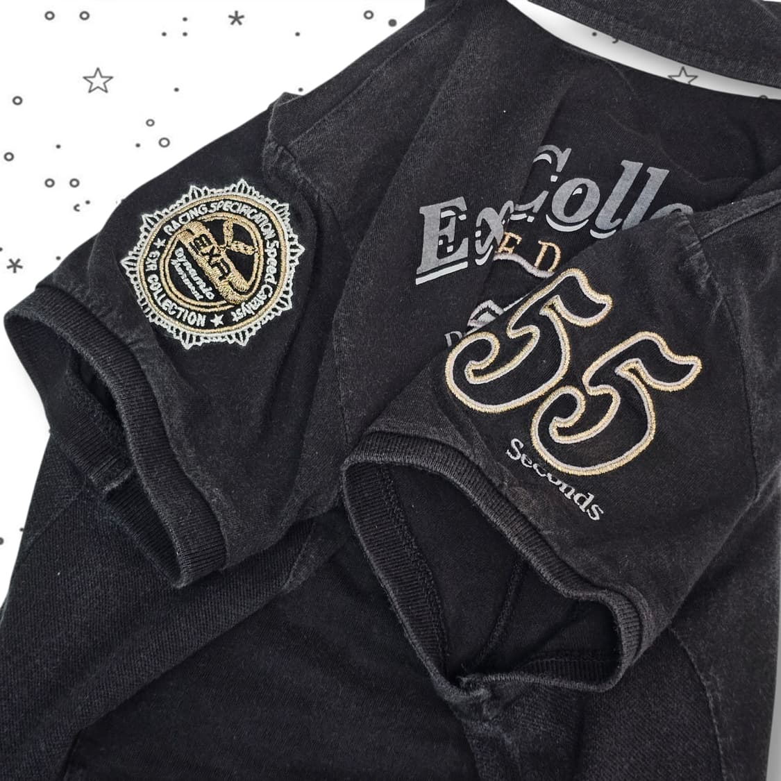 90 EXR 자수 반팔 카라티셔츠 상품이미지6