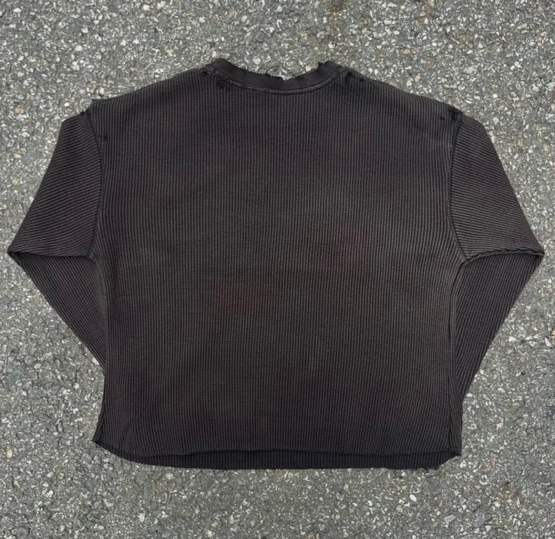 오네이타 와플 롱슬리브 블랙 소버 굿즈 니트 상품이미지3