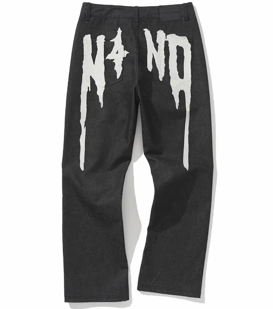 [XL] 낫포너드 N4ND Drip Logo Denim Pants 상품이미지1