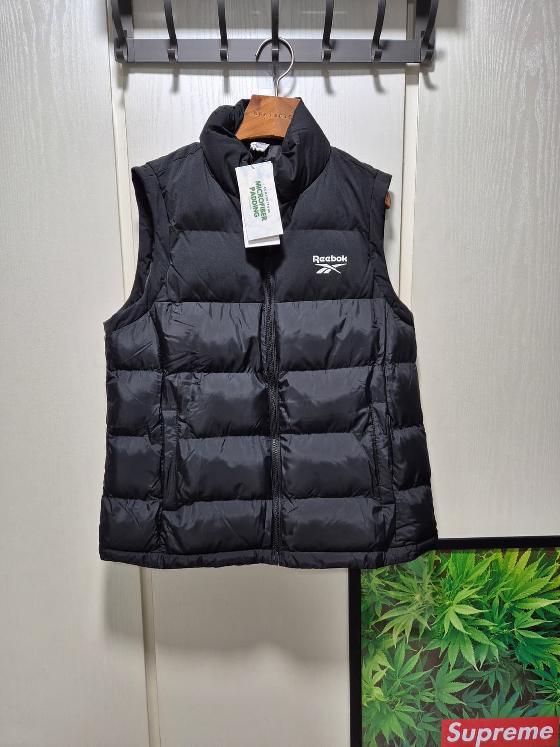 (세일)(새상품)리복 블랙 패딩 조끼 상품이미지1