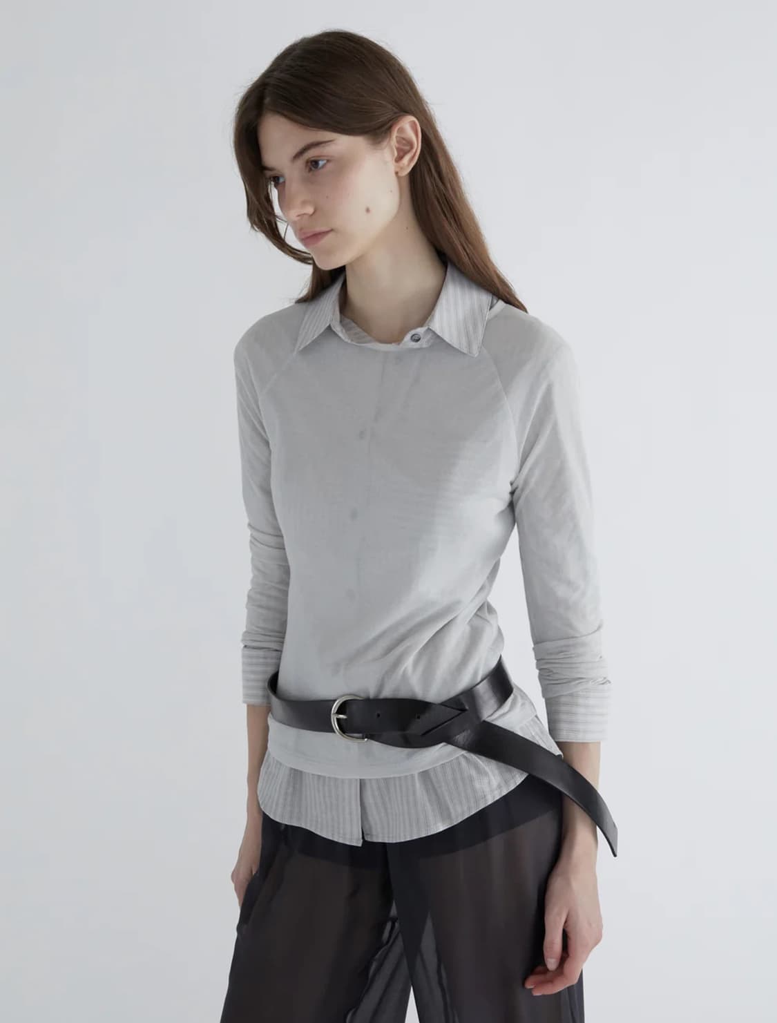[XS/S,M/L]팔로마울 Adela 더블 벨트/블랙 상품이미지5