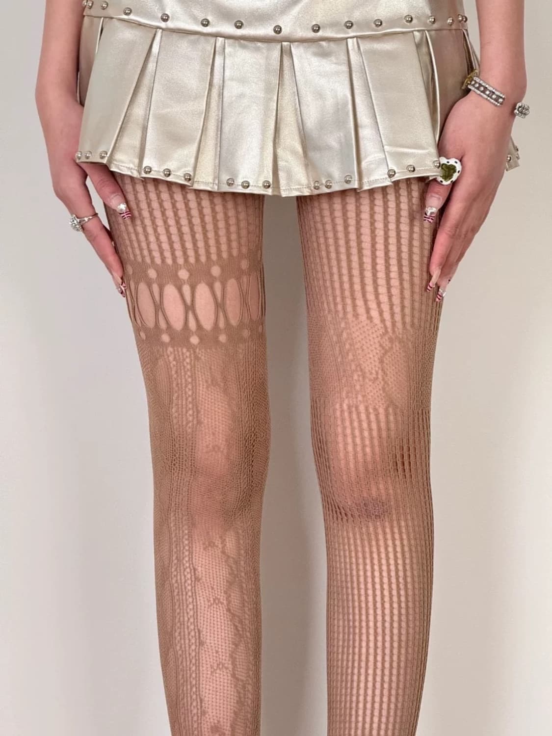 택포) lace punching net stocking 상품이미지1