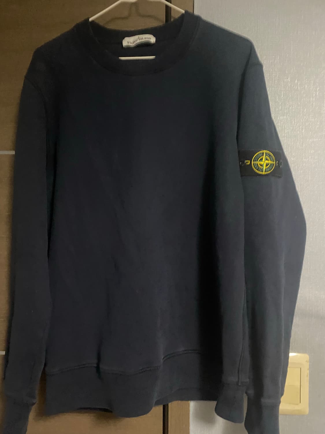 정품)스톤아일랜드 맨투맨 네이비M 상품이미지1