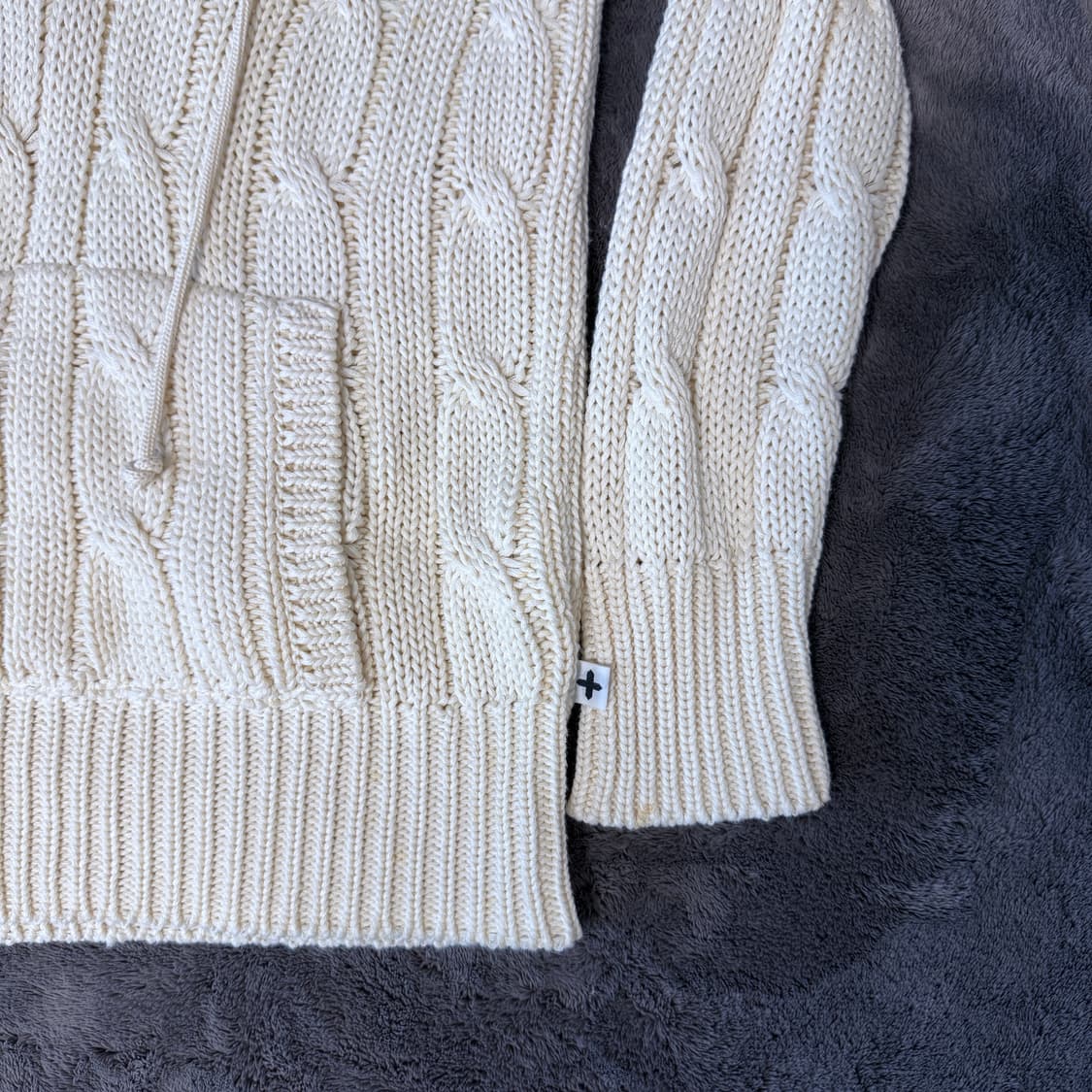 Head Porter Plus 헤드 포터 플러스 케이블 니트 후드 상품이미지4