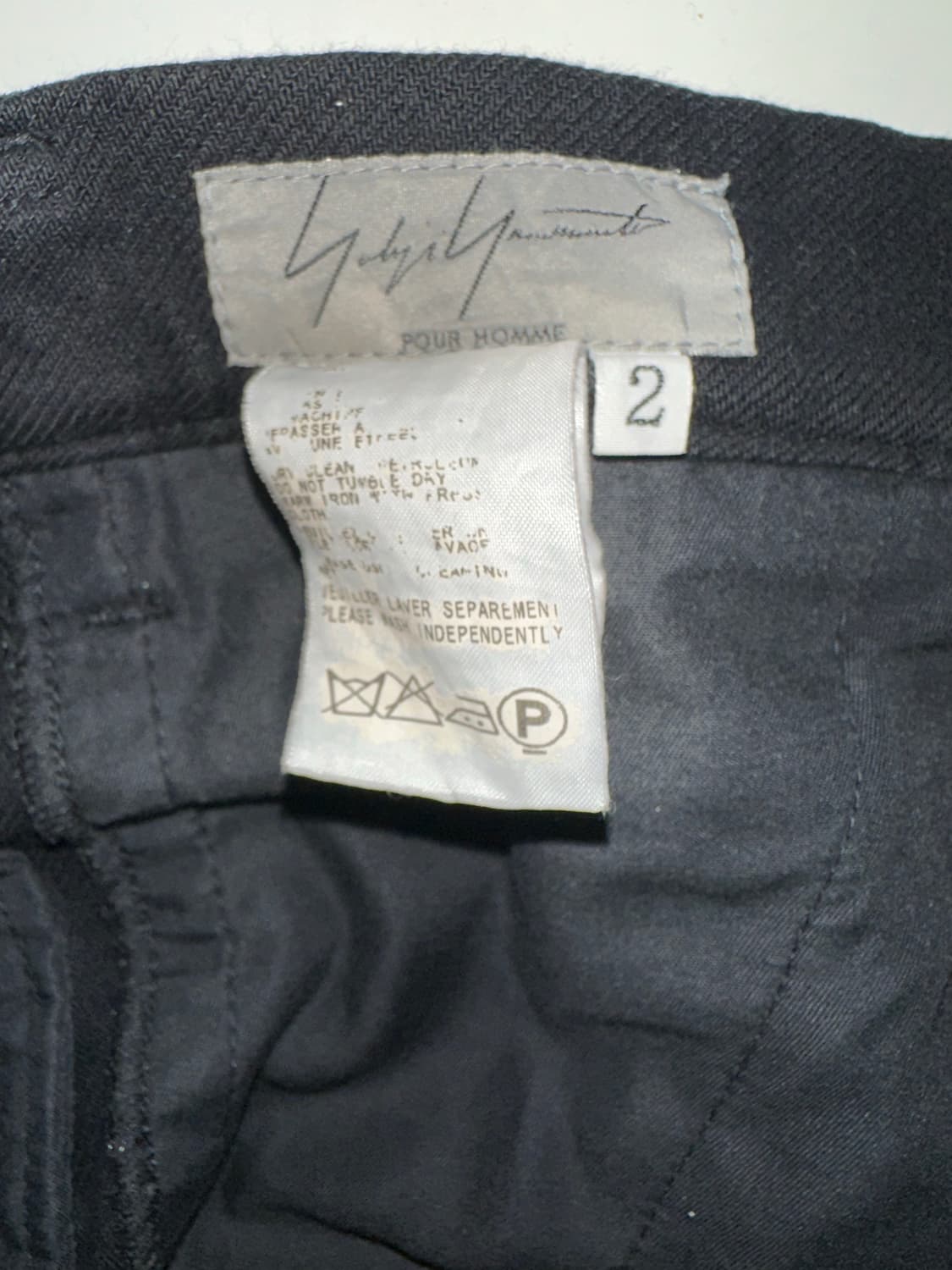 요지야마모토 뿌르옴므 팬츠 상품이미지3