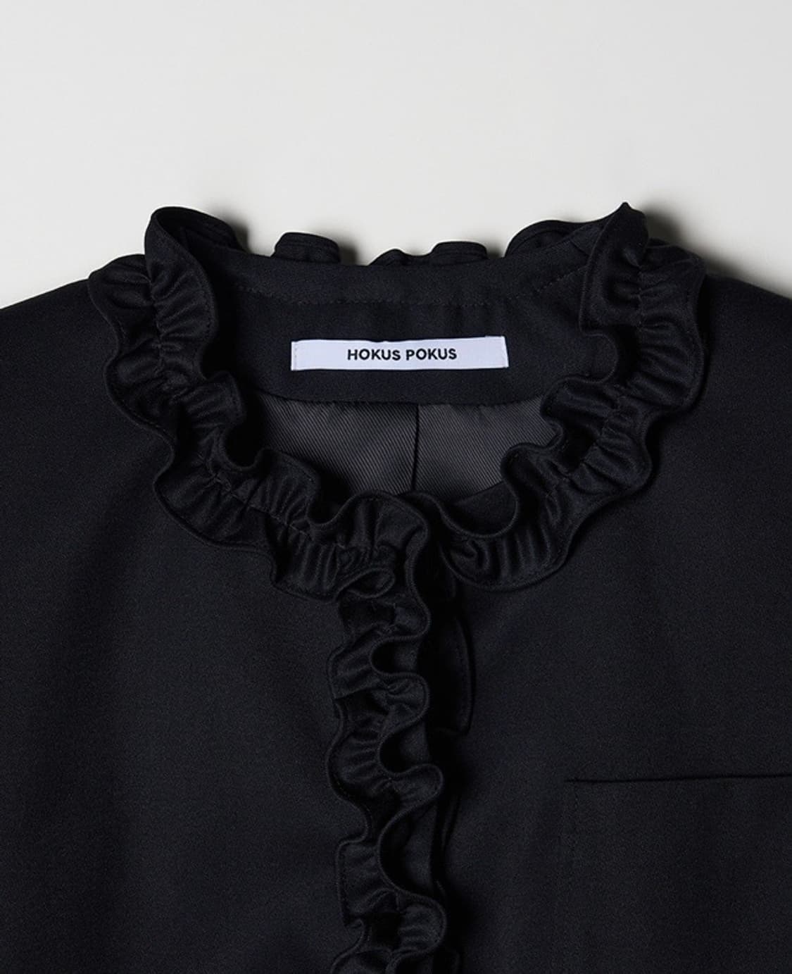 호쿠스포쿠스 젠틀 프릴 블레이저 다크네이비 S 사이즈 상품이미지2