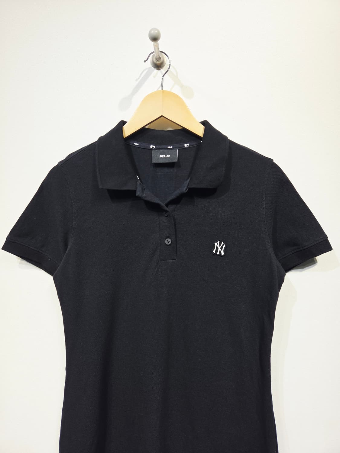 MLB 엠엘비 NY양키스 카라 반팔 원피스 블랙 상품이미지3