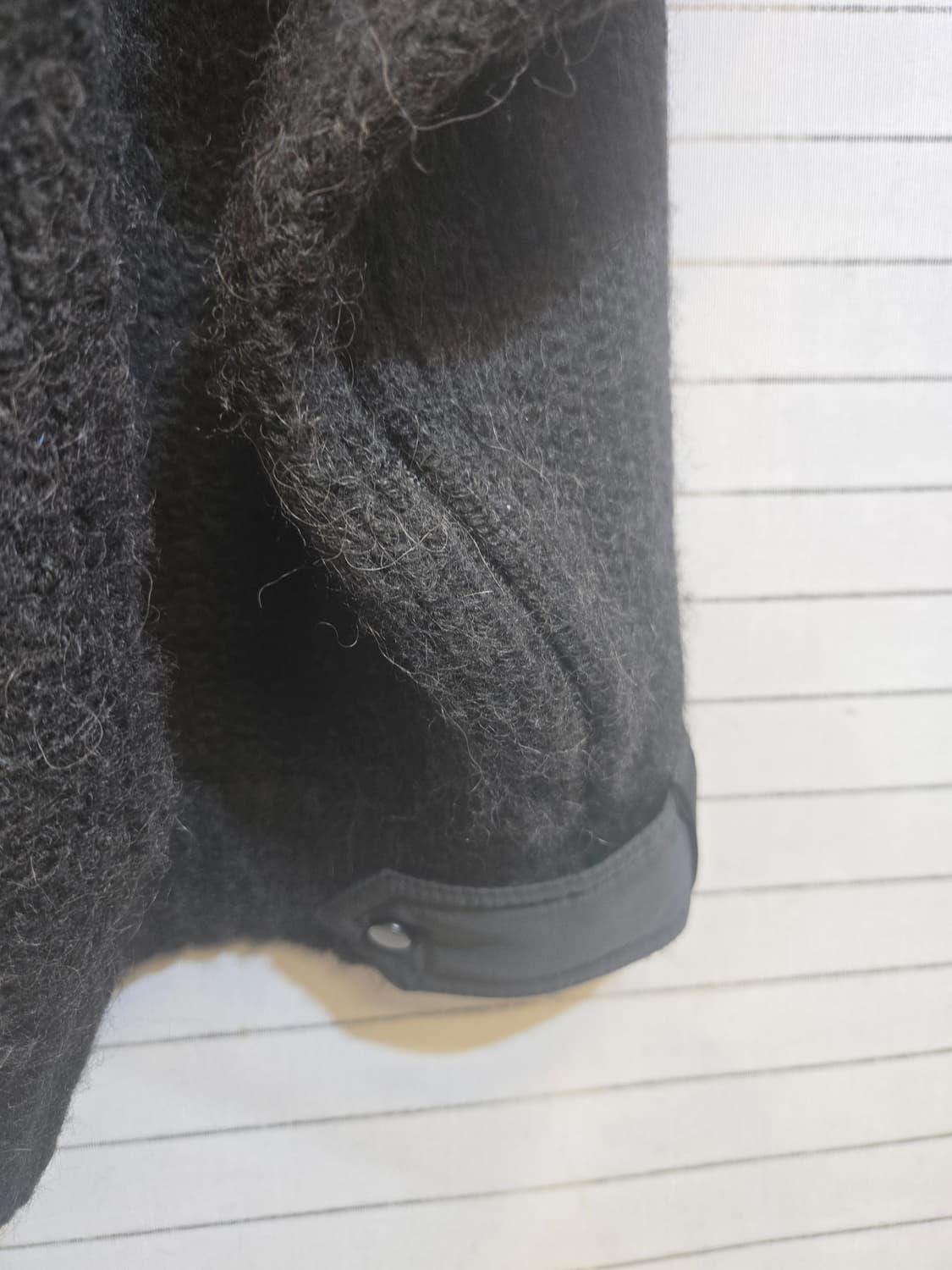 시스템 블랙 패치 워머 가디건 자켓 상품이미지5