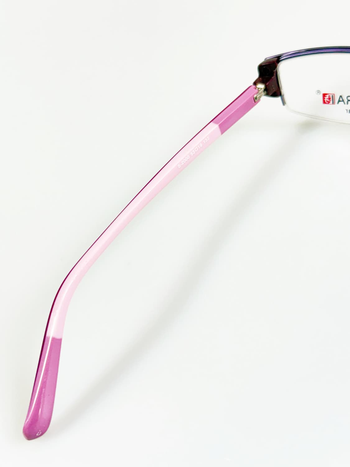 SAMURAI Eyewear 반무테 스퀘어 퍼플 메탈 빈티지 안경 상품이미지7