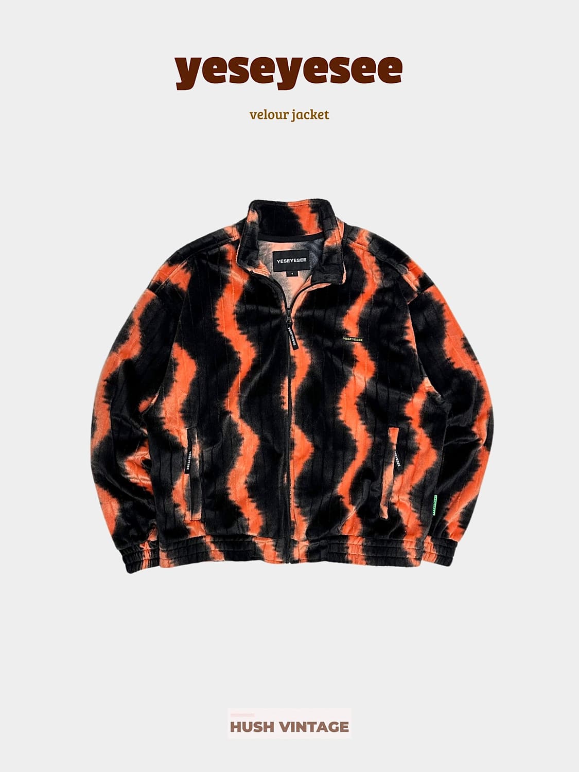 YESEYESEE 예스아이씨 벨루어 집업 자켓 상품이미지1