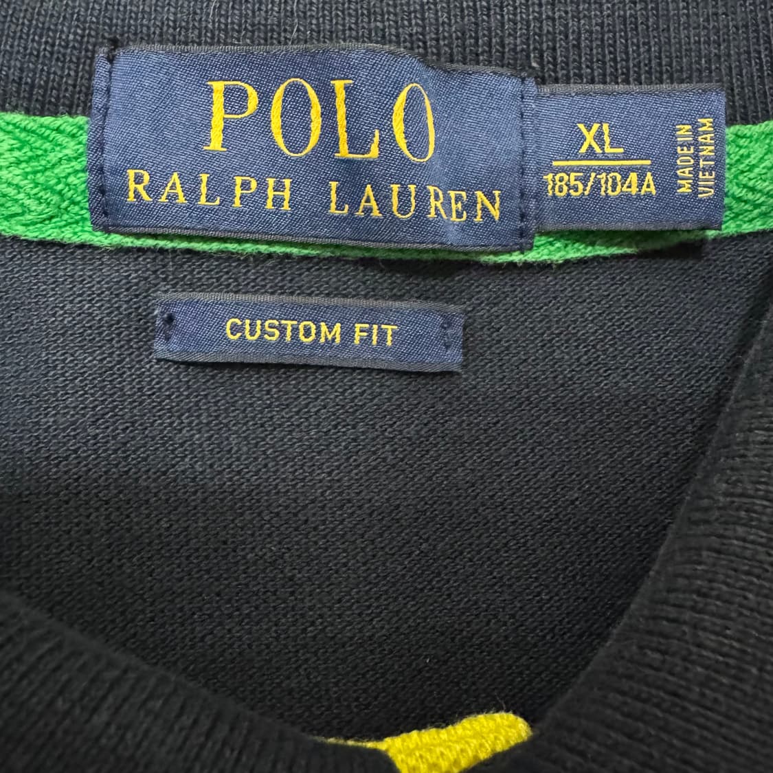 폴로 빅포니 네이비 커스텀핏 카라티 상품이미지5