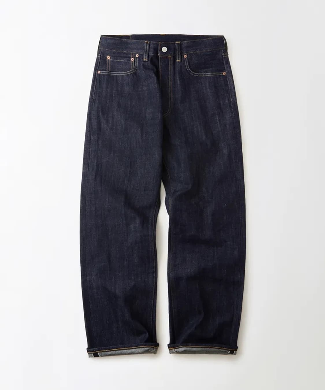 아웃스탠딩 30s 셀비지 신치백 데님 인디고 상품이미지1