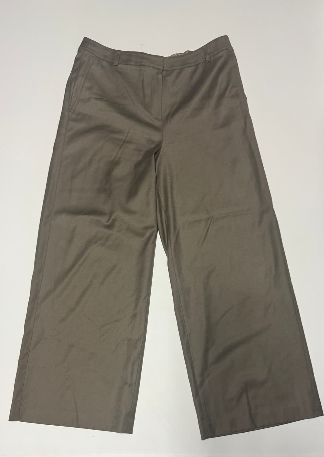 정품!! 여성 르베이지 24년도 울 와이드 슬랙스 34.6인치 상품이미지1