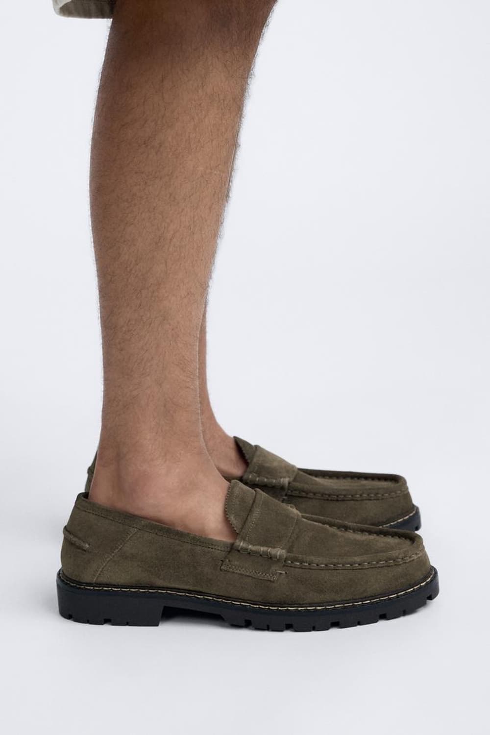 자라 소가죽 레더 밴디드 모카신  LEATHER BANDED MOCAS 상품이미지2