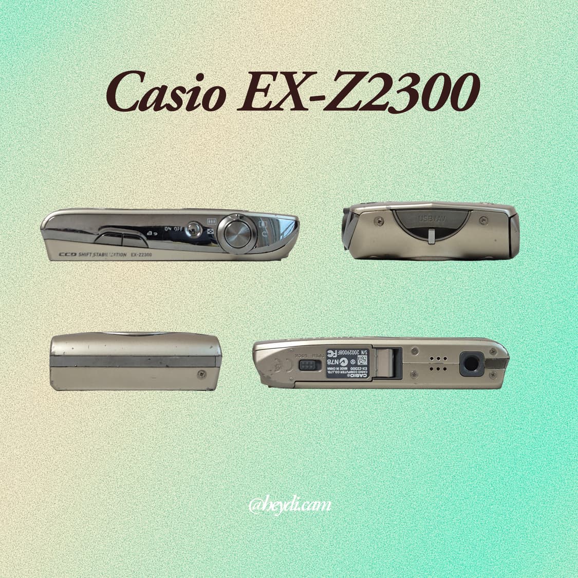 (로제, 모카, 아일릿) 카시오 엑슬림 z2300 골드 상품이미지3