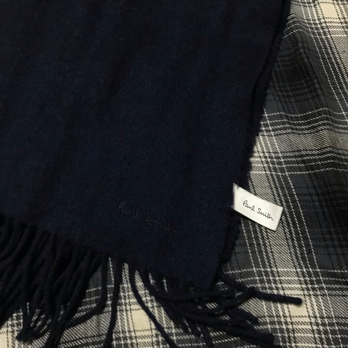 Made 잉글랜드 폴스미스 네이비 머플러 상품이미지1