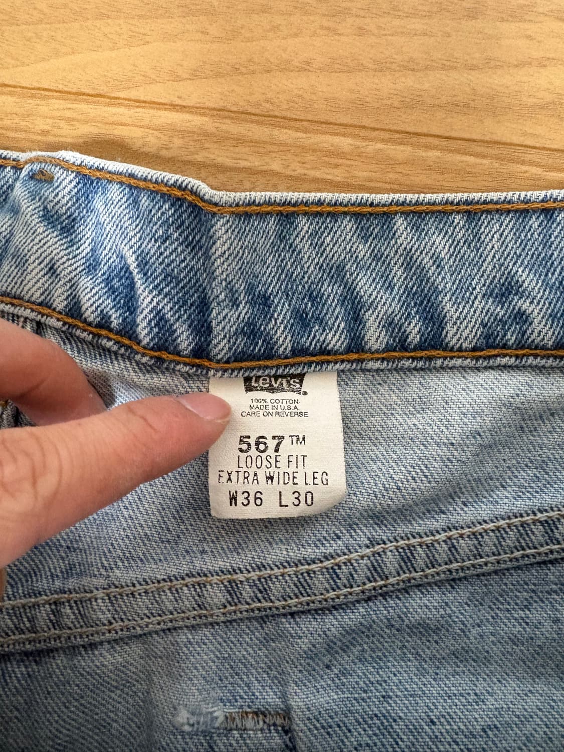 90s 리바이스 567 36x30 상품이미지2