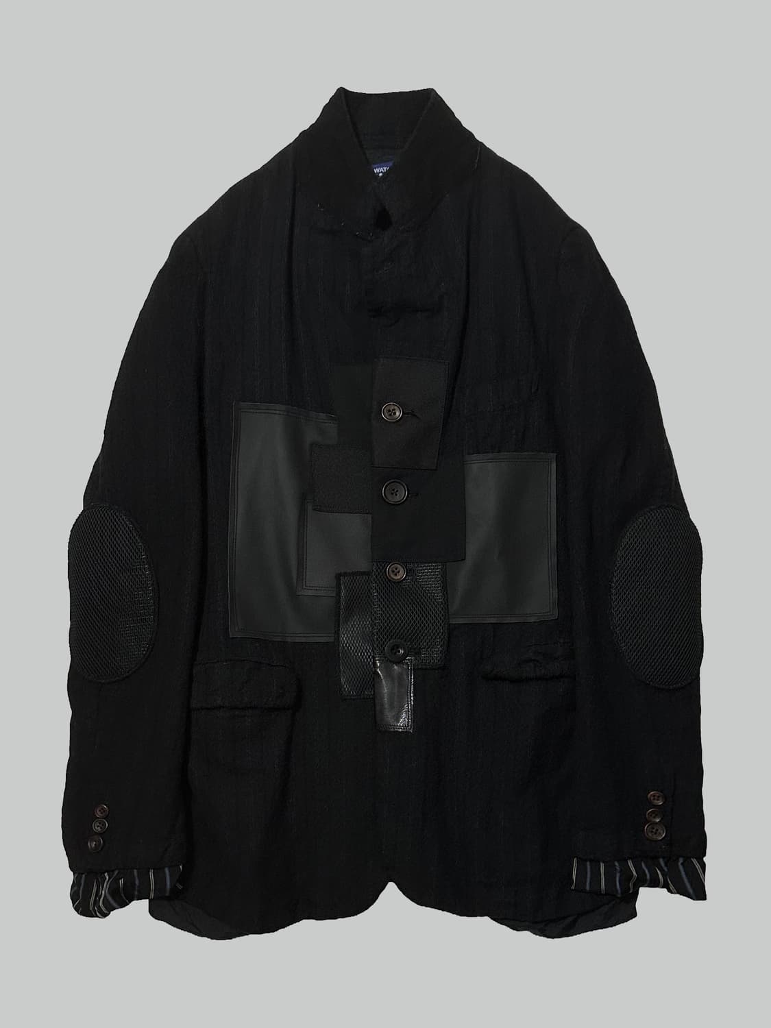 준야 와타나베 23aw 축융 울 패치워크 블레이저 상품이미지1