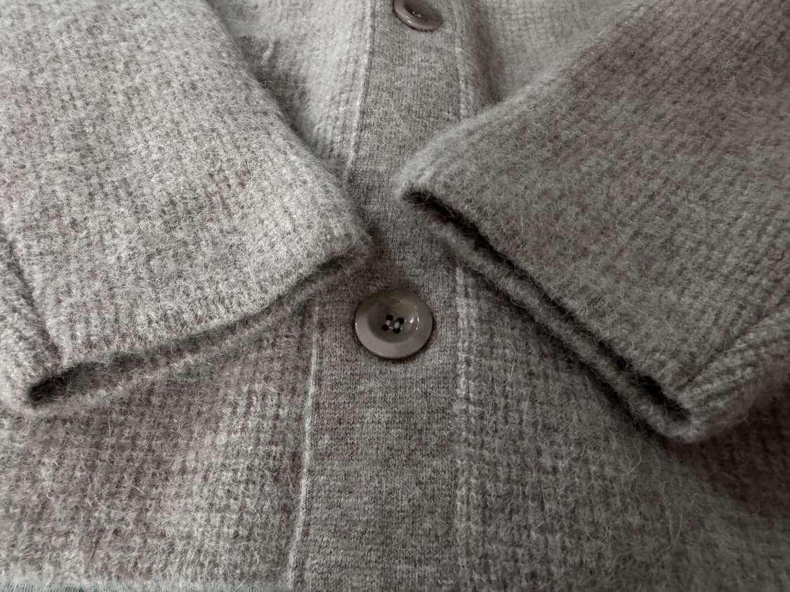 포터리 알파카 폴로 가디건 멜란지 토프 1사이즈 상품이미지4