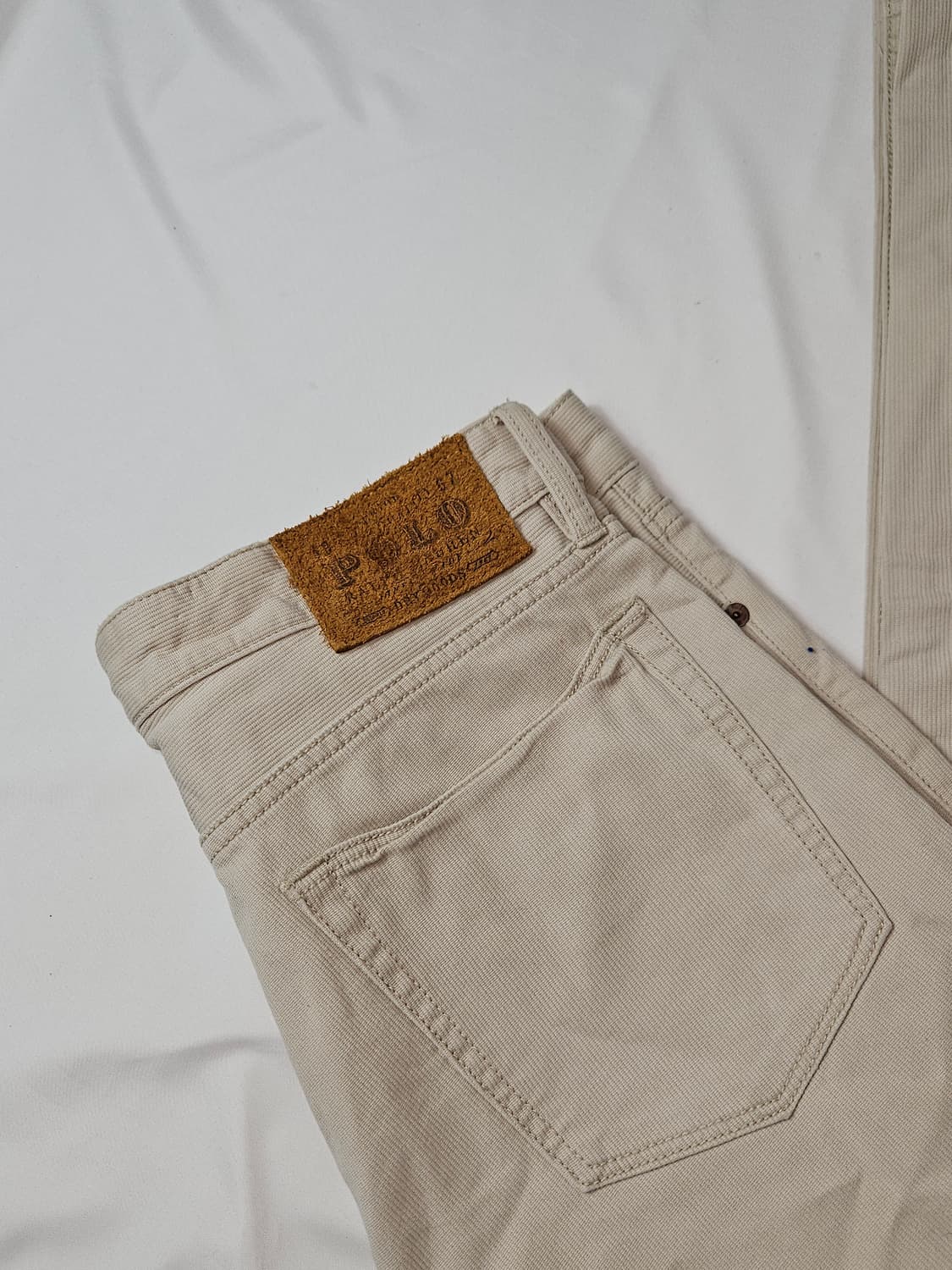 폴로 랄프로렌 가죽패치 RL 코듀로이 코튼팬츠 워크 슬랙스 바지 34 상품이미지2