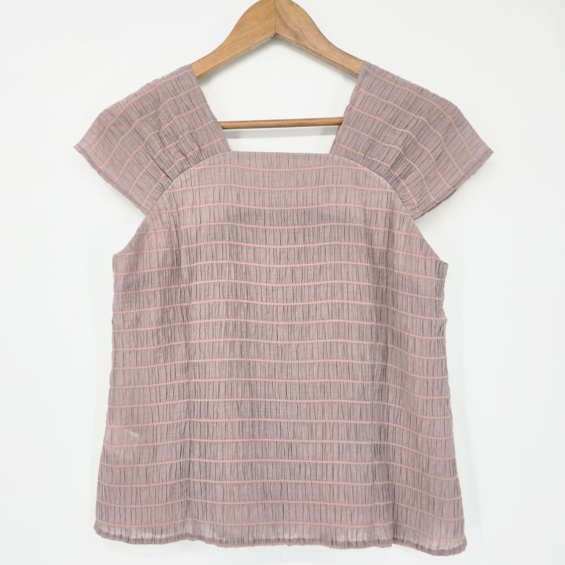 Shelney 링클 텍스처 버튼 블라우스 페미닌 무드 상품이미지6