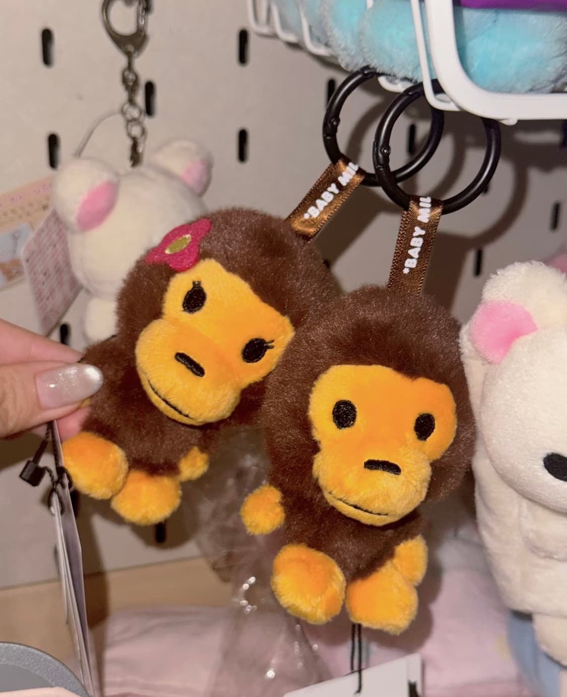 베이프 베이비 마일로 플러시 카툰 인형 키링 상품이미지4