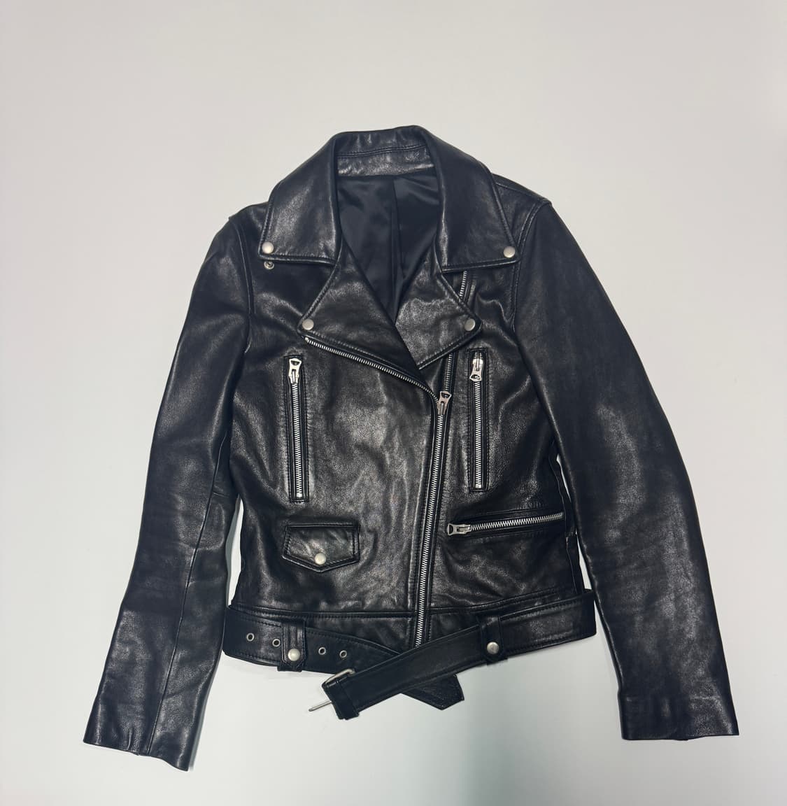 여성 프렌즈 이태리 리얼 양가죽 라이더 자켓 55 상품이미지1