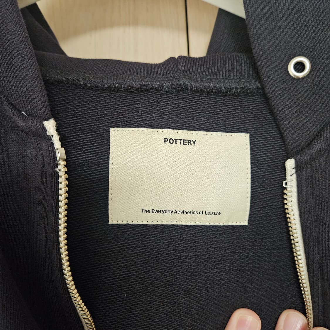 포터리 / 후드 집업(네이비) / 1 상품이미지3