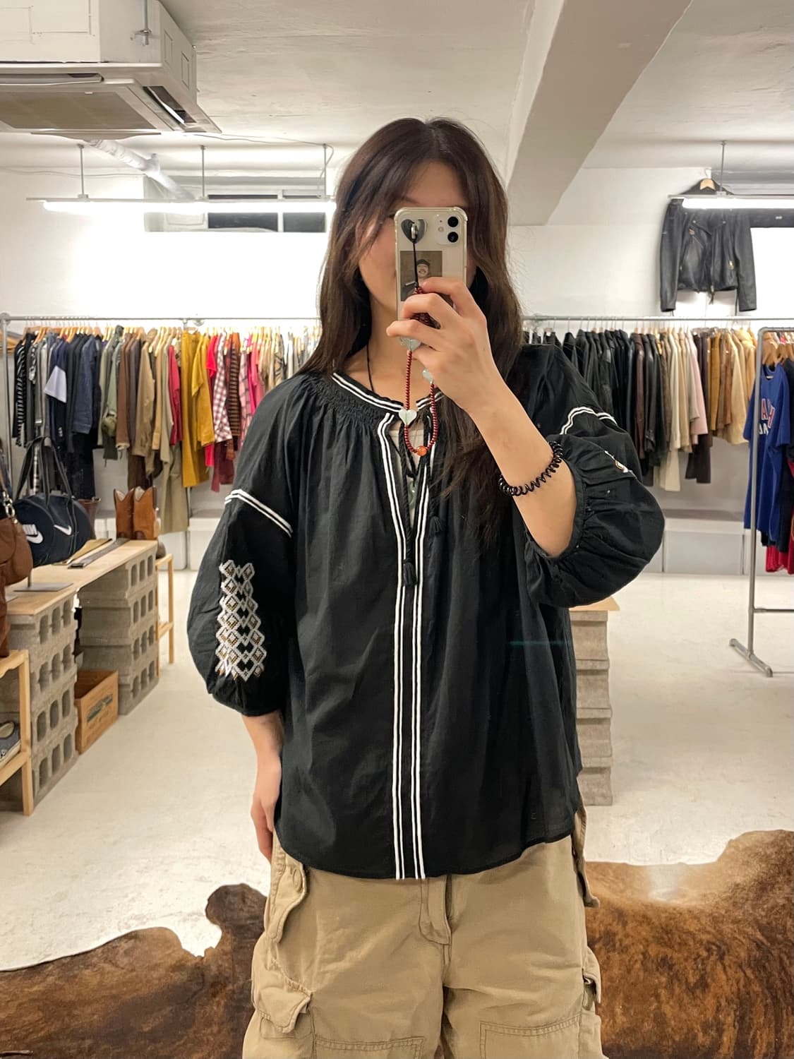 BEAMS ethnic tunic blouse 상품이미지1