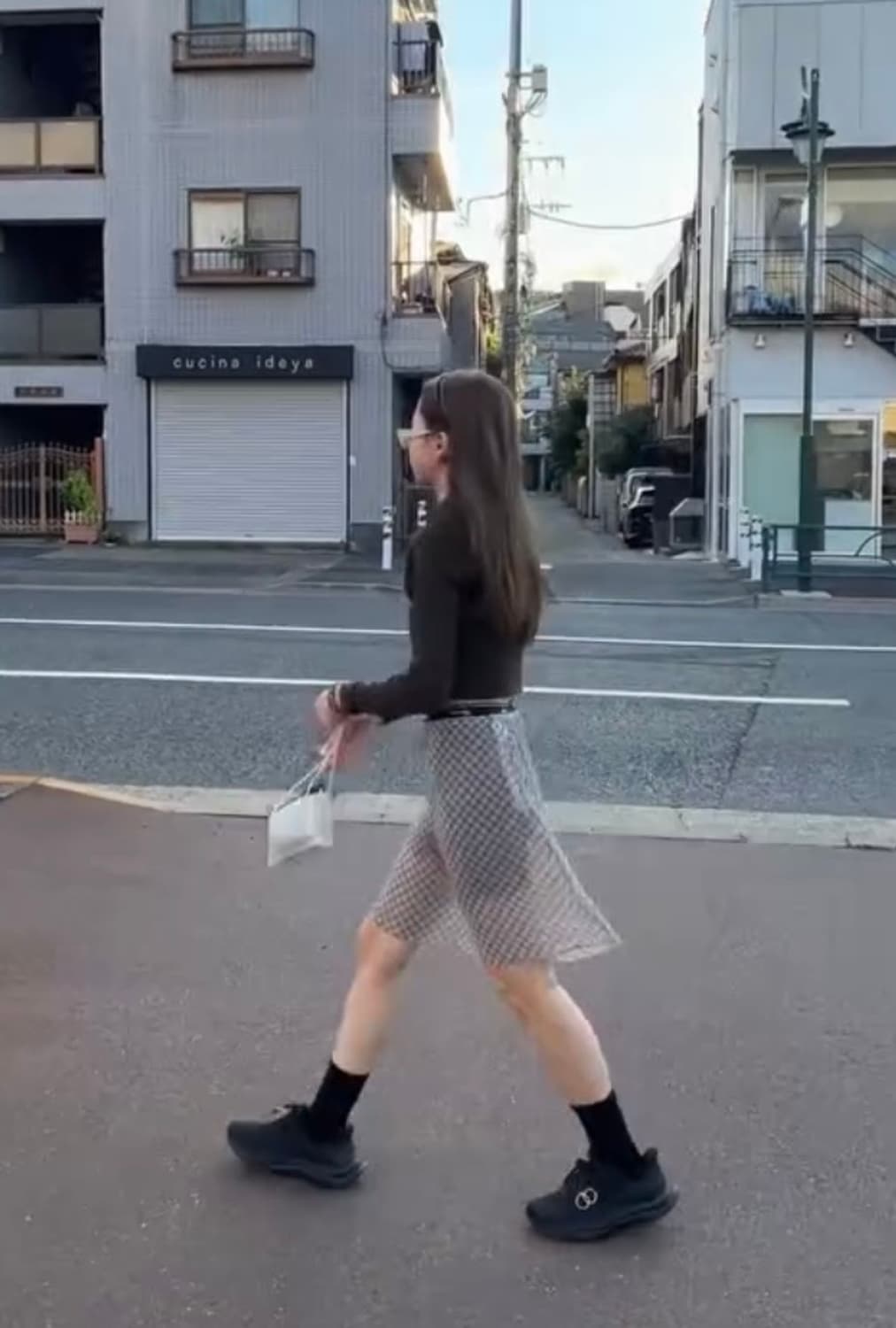 캐롤쇼페 체크 시어 스커트 상품이미지1