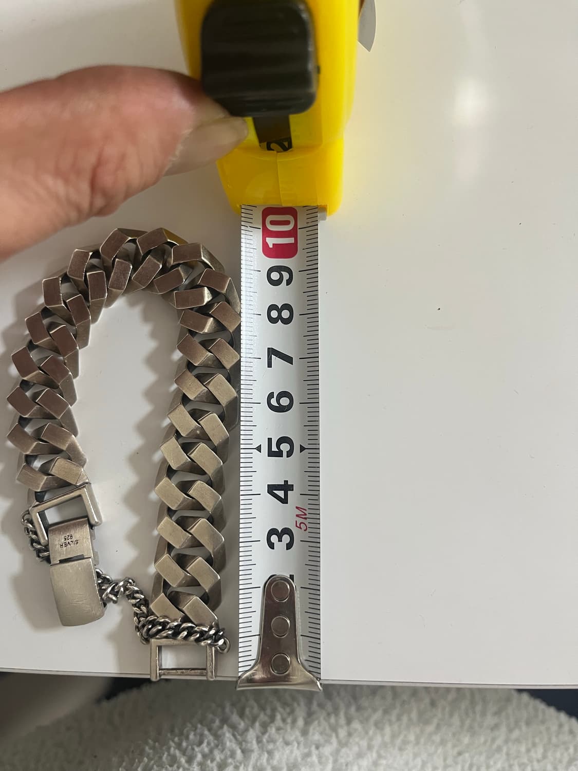 925스털링실버 8각체인 리버시블 은팔찌 상품이미지4